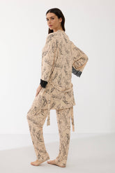 Women's Gown, Camisole & Pants Set