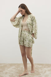 Women's Gown, Bralet & Shorts Set