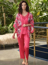 Women's Satin Gown, Tank Top & Pants Set