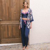 Anil WOMEN'S VISCOSE PRINTED DRESSING GOWN