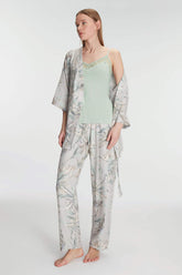 Anil Women's Dressing Gown Undershirt and Trouser Set