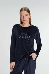 Anil Women's Long Sleeve Autumn Winter Season Pajama Set-11334