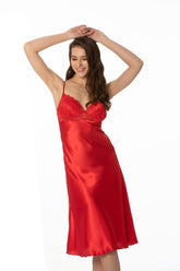 Pierre Cardin Women's Satin Lace Nightgown 900