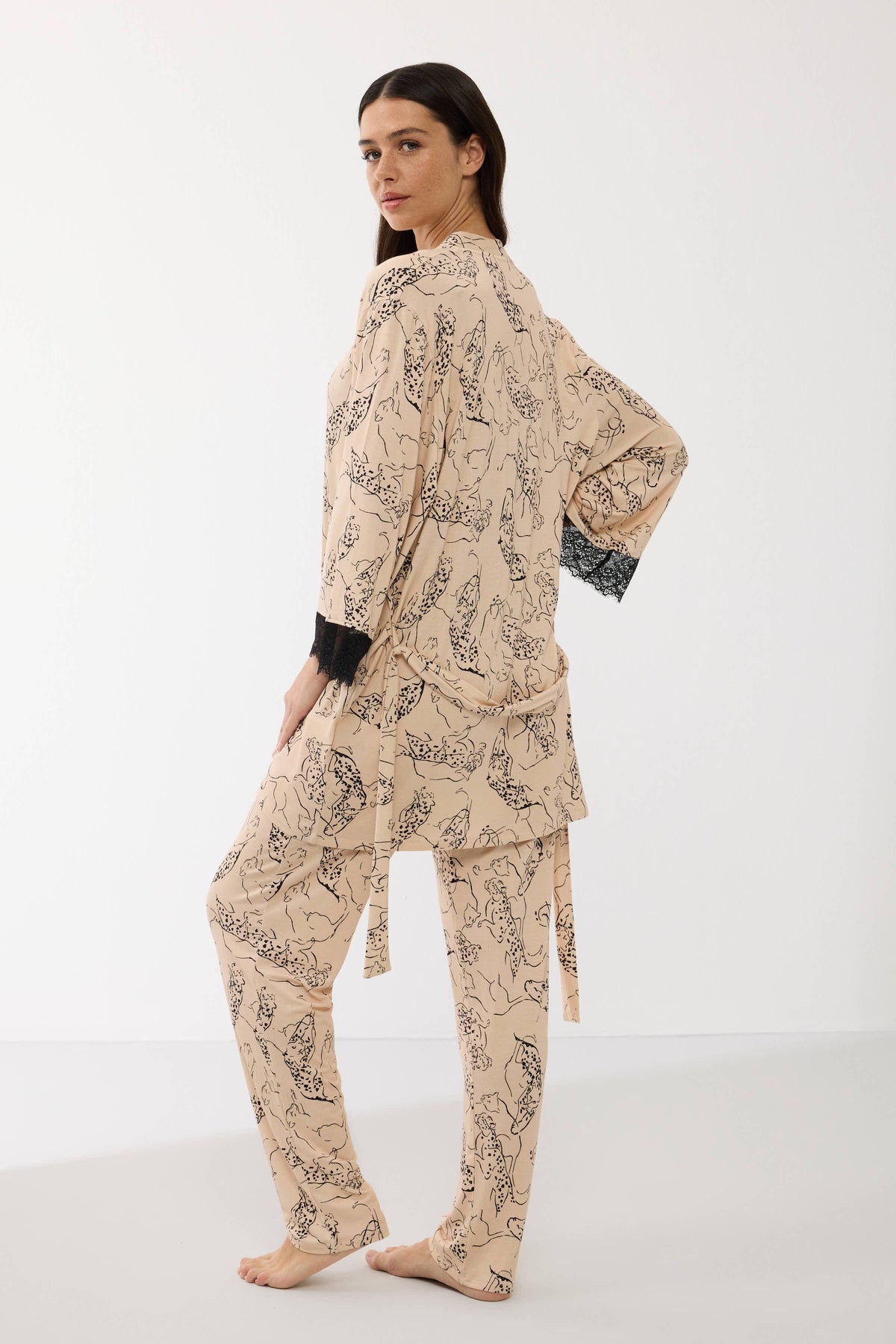 Women's Gown, Camisole & Pants Set
