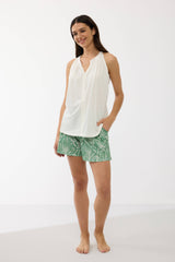 Women's Sleeveless T-Shirt & Shorts Set