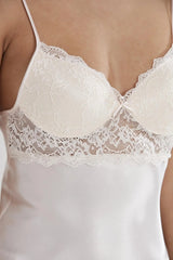 Pierre Cardin Satin Lace Shorts Babydoll Suit -415