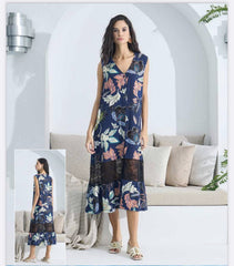 Gizzey Floral Women's Belt Shirt Dress-20921