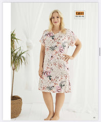 Sevim Women's Short Sleeve Nightgown-13511