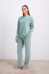 Anil Pajamas Long Sets light green