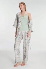 Anil Women's Dressing Gown Undershirt and Trouser Set