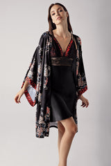 Perin Satin Nightgown Set 4 Pcs – 5000