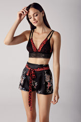 Perin Satin Nightgown Set 4 Pcs – 5000