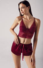 Perin Satin Nightgown Set 4 Pcs – 5004