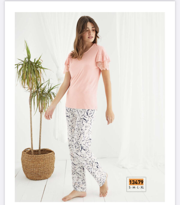 Sevim Women's Short Sleeve Pajamas Set-13479