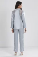 Pierre Cardin Women's Satin Lace Pajamas Set - 1438