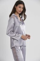 Pierre Cardin Women's Satin Lace Pajamas Set - 1438