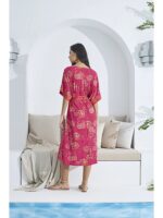 Gizzey Floral Women's Belt Shirt Dress-20866