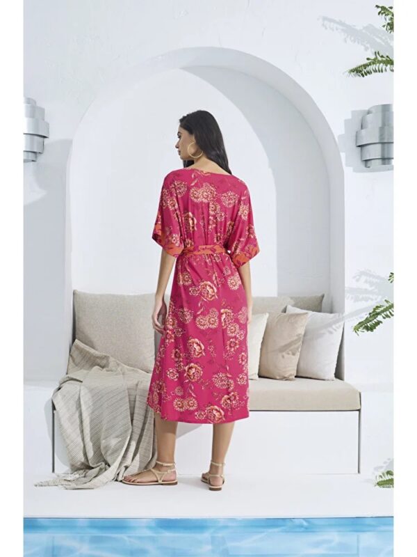 Gizzey Floral Women's Belt Shirt Dress-20866