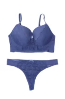 Pierre Cardin Women's Underwire Supported Half Bustier Bra Set 4691