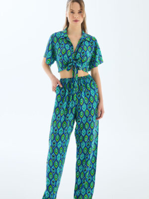 Anil WOMEN'S SHORT SLEEVE SHIRT AND TROUSER SET - 11636